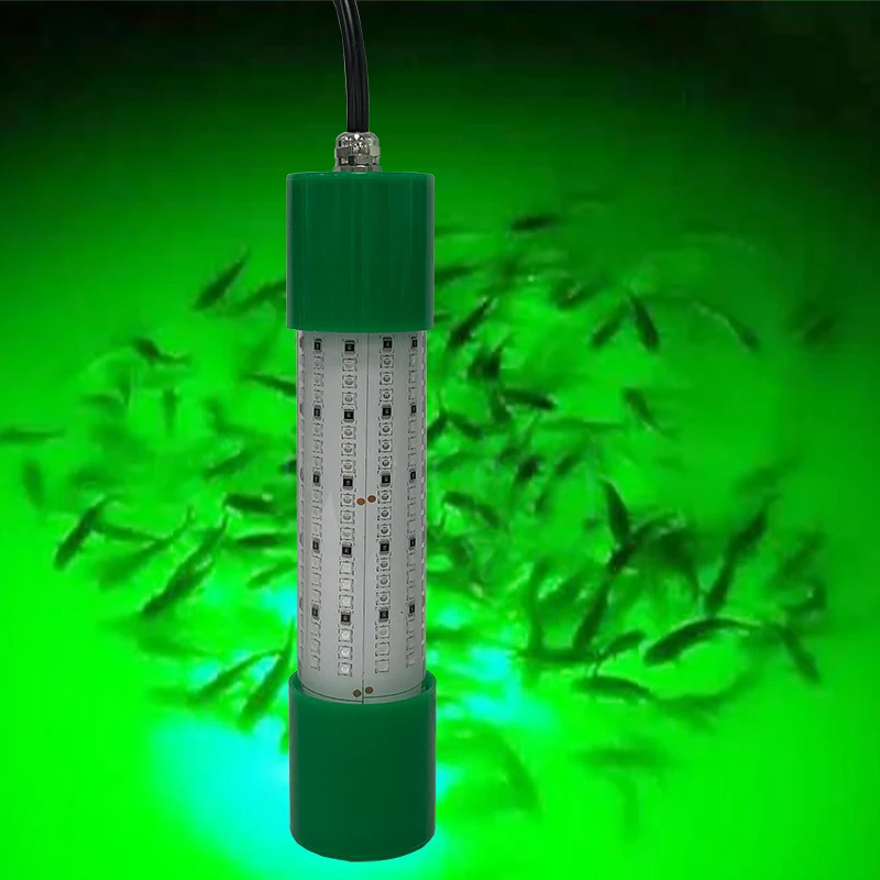 Hot Selling 120W Commercial 12V 24V Green Blue Ip68 Under Water Fishing Lamp Night Underwater Submersible Led Fishing Lights