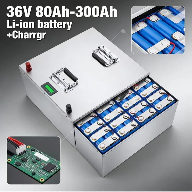 

Литий-ионный аккумулятор 36В 80Ач-300Ач с зарядным устройством, высокая емкость для AGV, гольф-каров, промышленных систем накопления энергии