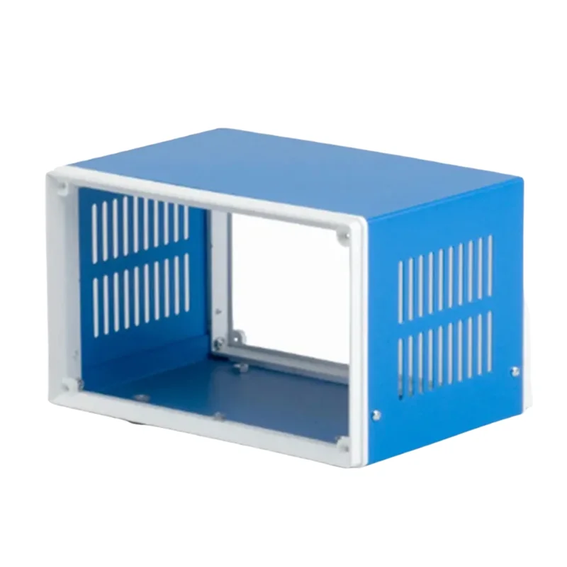 【Найвичайшая цена!】Шифференционная коробка Синяя металлическая проекционная коробка DIY Электрический корпус Профилактический корпус Электрическая коробка
