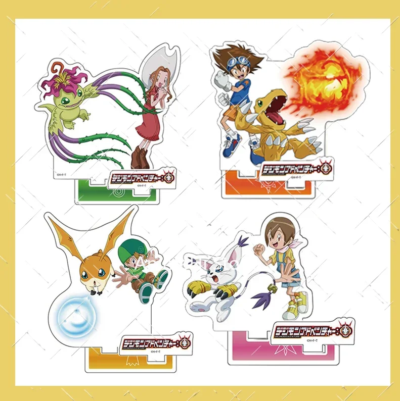 Anime Digital monster Digimon Figura Doll Taichi Yagami Yagami Hikari TACHIKAWA MIMI Acrylic Figure Stand Model Toy Gift