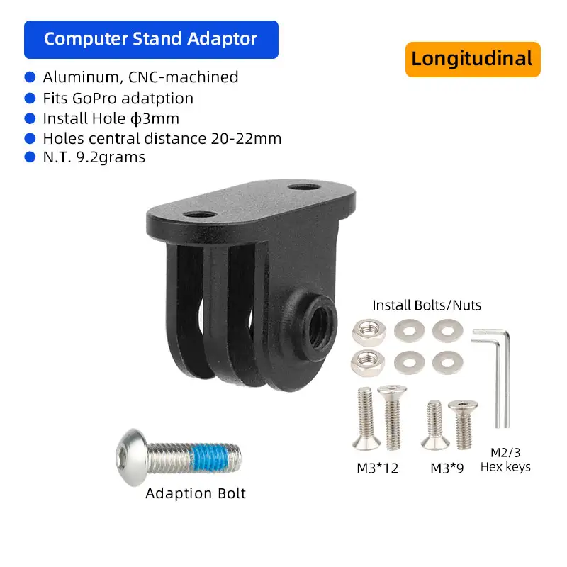 Aluminum Bicycle Computer Mount Adapter for Garmin Edge Bryton Compatible with Gopro Sport Action Camera MTB Road Parts - Image 8