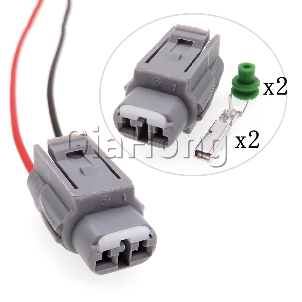 1 Set 2 Ways AC Assembly Automobile Accessories Car Electric Wiring Waterproof Socket Auto Sealed Plug