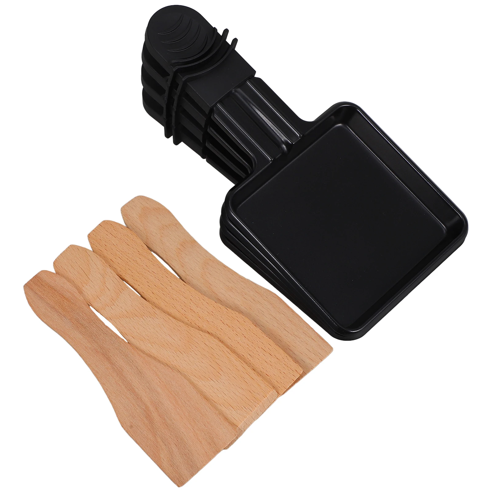 

Electric Oven Cheese Melts Tray 4 Sets Raclette Grill Pan Melting Stainless Steel Mini Nonstick Square Metal