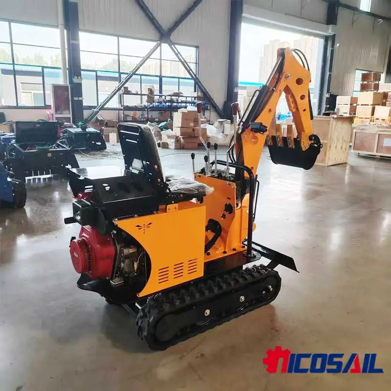 Customizable 800kg Micro Digger Compact Mini Excavator for Greenhouse Farm Garden and Confined Space Excavation