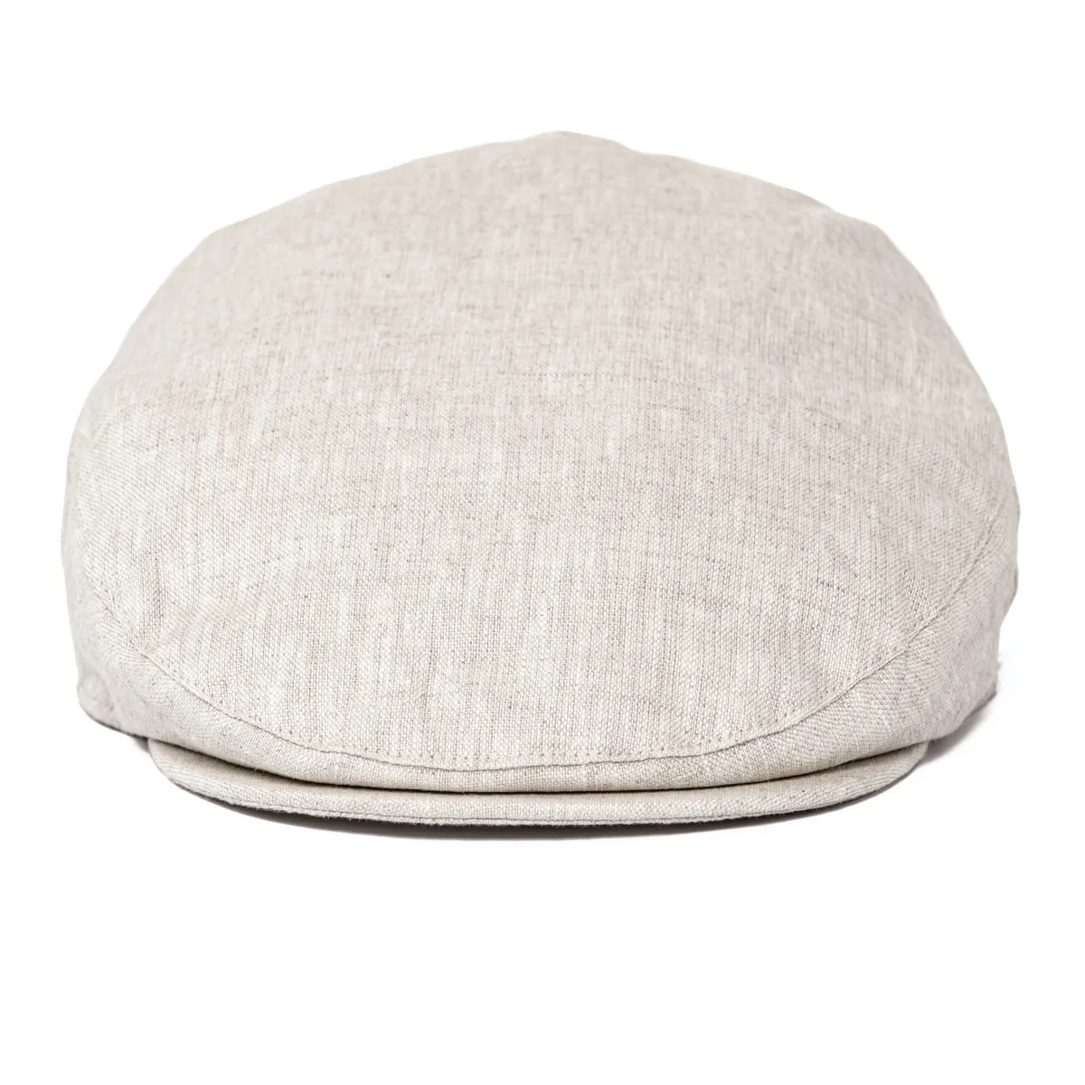 BOTVELA Linen Flat Cap for Men Women Herringbone Linen Newsboy Cap Lightweight Driver Ivy Hat Bakerboy Hat Summer Boina for Male