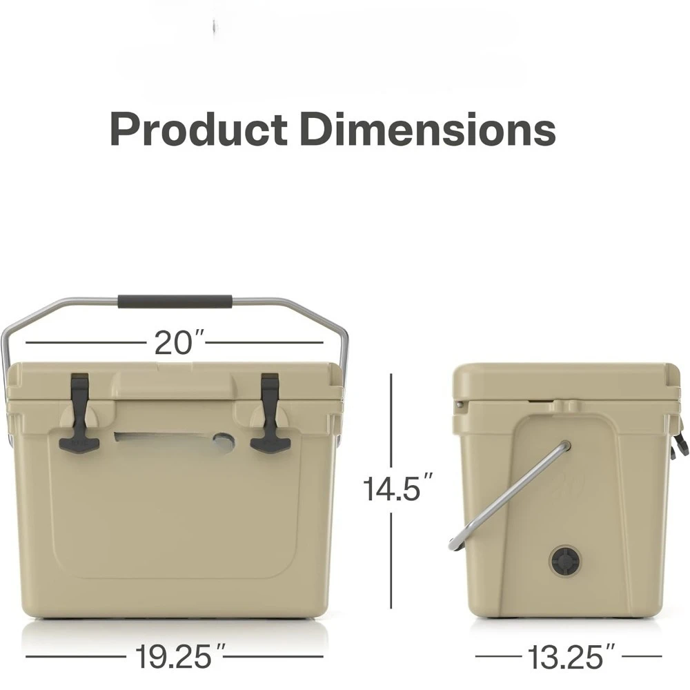 مبرد قوي للغاية، صندوق ثلج معزول صلب للشاطئ والمشروبات والمشروبات والتخييم والنزهة وصيد الأسماك والقوارب - المنزل #2
