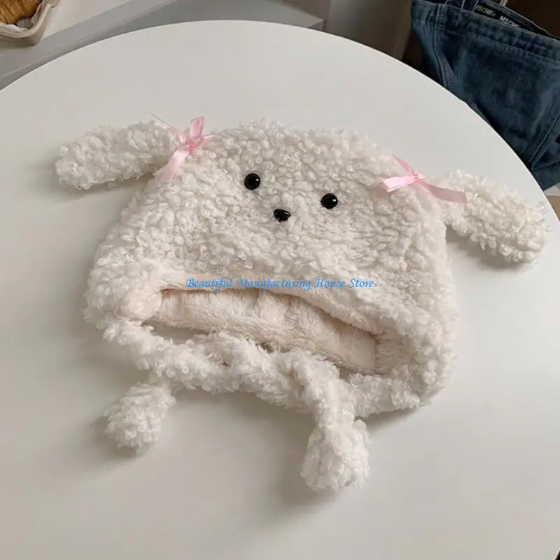 قبعة E56A للسيدات ذات غطاء رأس سميك فروي للتسلق والتزلج وأغطية الرأس الرياضية