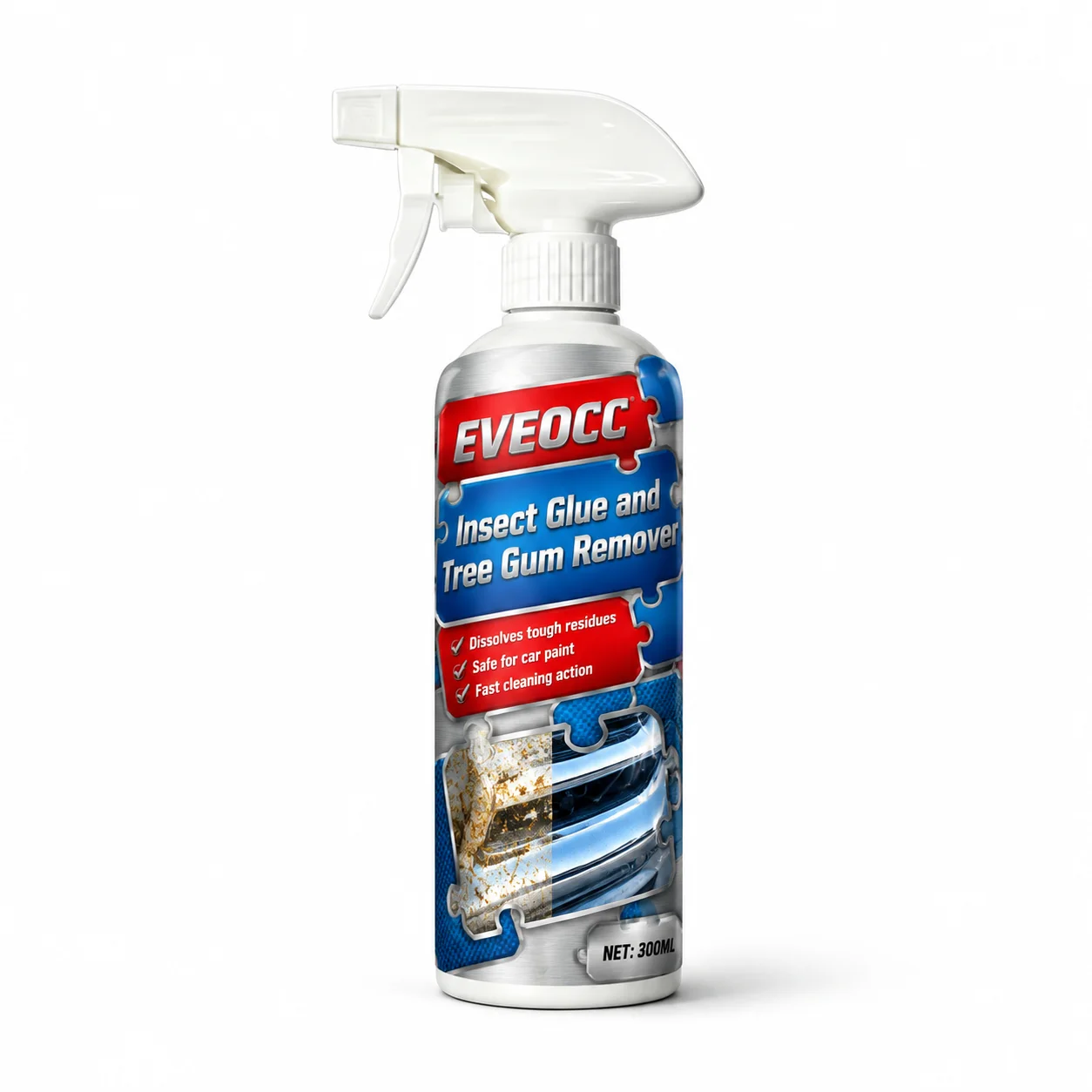 300ML EVEOCC Auto Insect Glue Tree Gum Remover Dissolve Tough Residues Car Care Spray