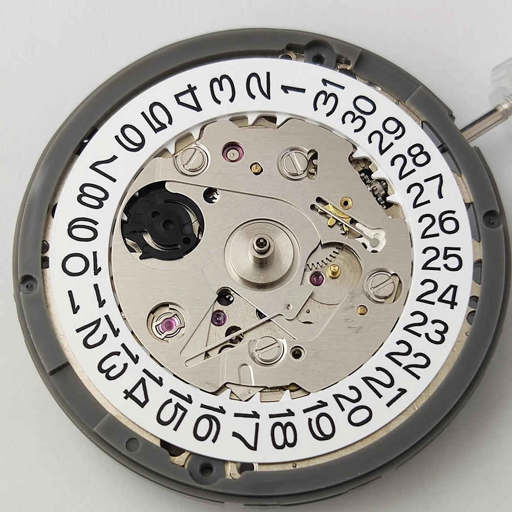 Movimiento de reloj NH35 NH35A compatible con NH35, ajuste mecánico automático, reloj de corona 3,0, rueda de fecha blanca, 24 joyas