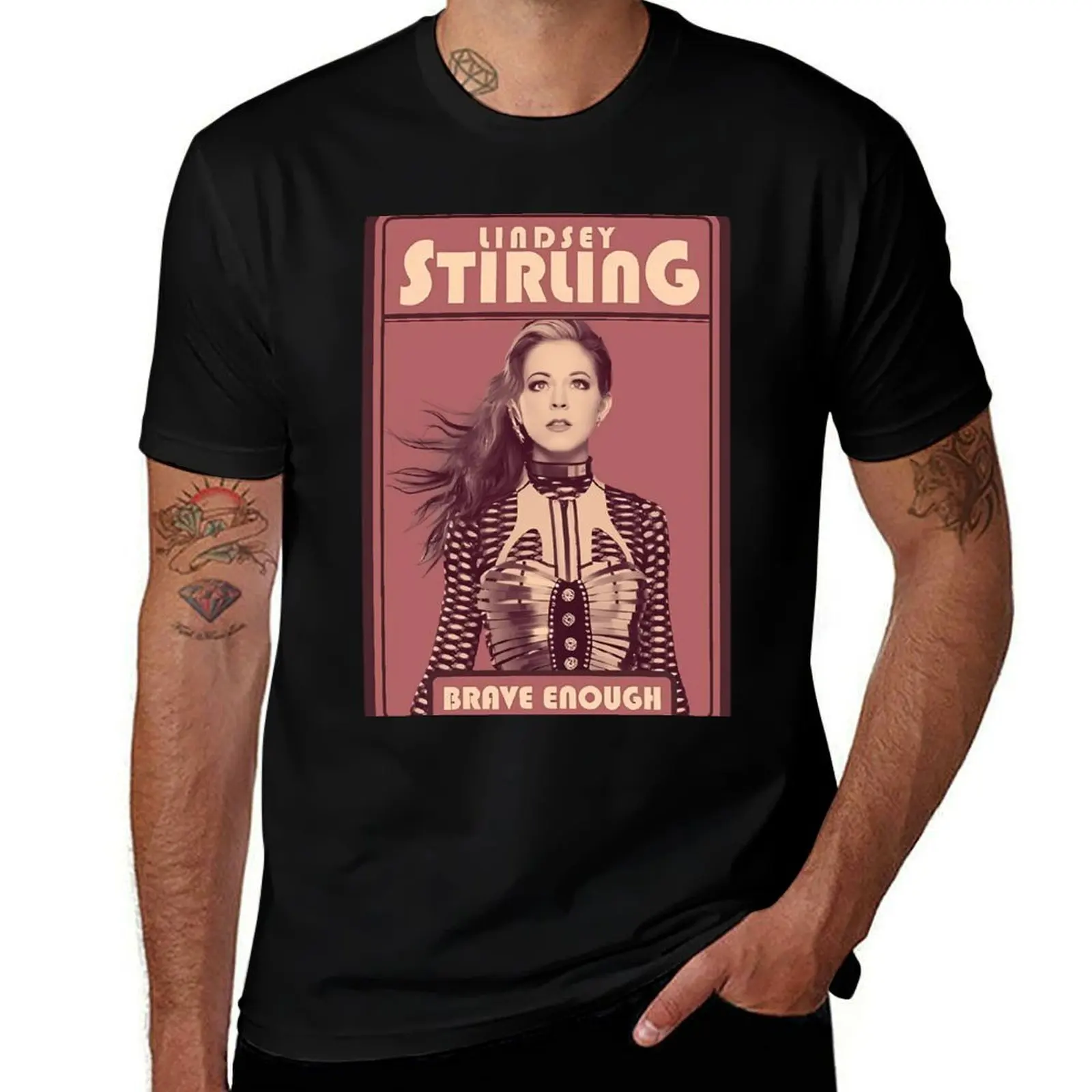 

LINDSEY STIRLING T-Shirt Work Outdoor T-Shirt for Men