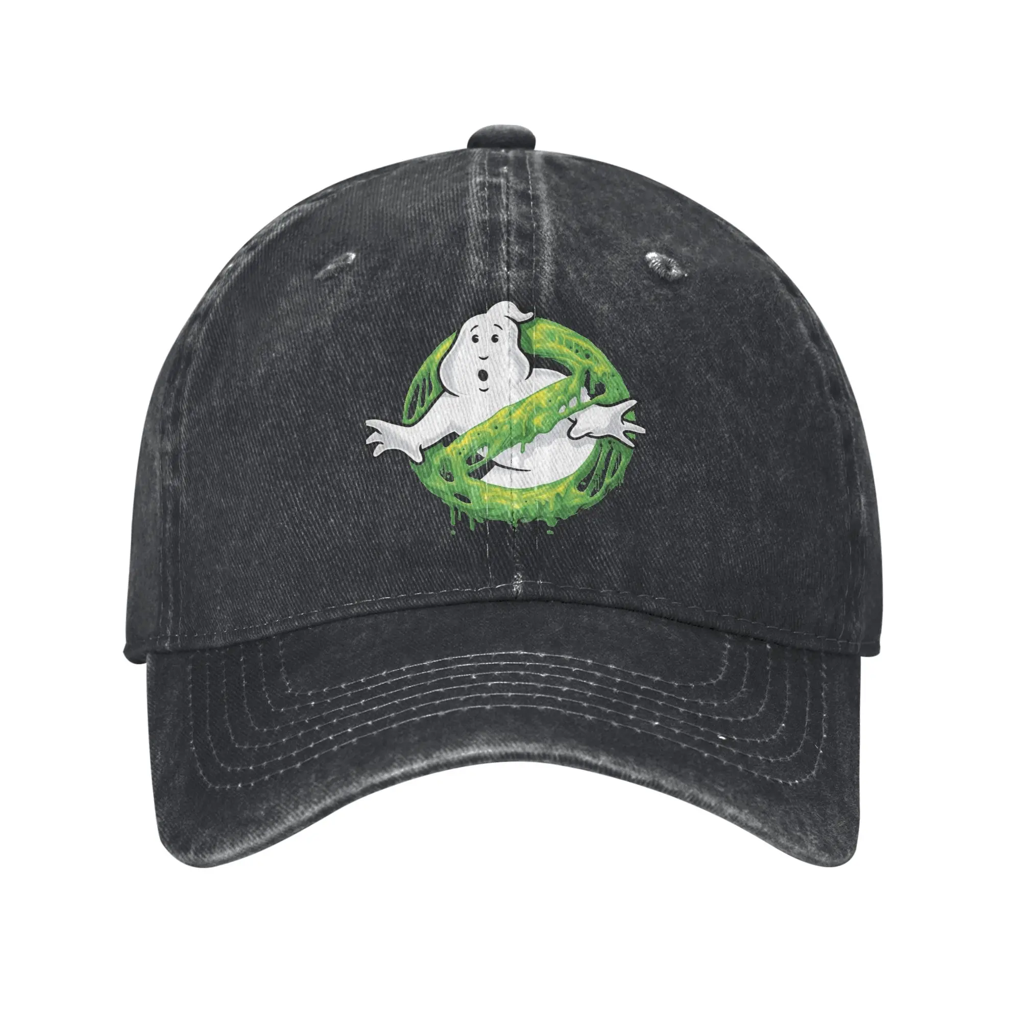 Ghost Hunters Busters Slime Ghost Logo Baseball Cap Vintage Cotton  Snapback Cap Men Women Outdoor All Seasons Travel Soft Hat