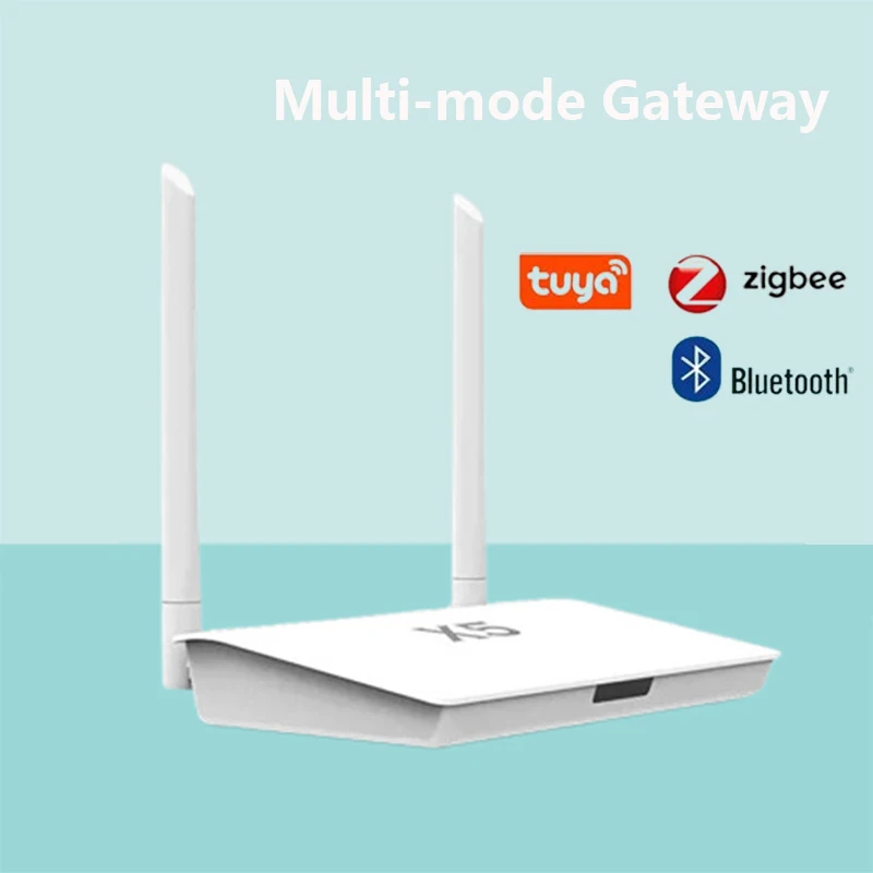 Tuya Zigbee Hub Gateway Bluetooth com fio, sinal forte aprimorado, adaptador de energia, ponte multimodo, controle de vida inteligente, 3.0