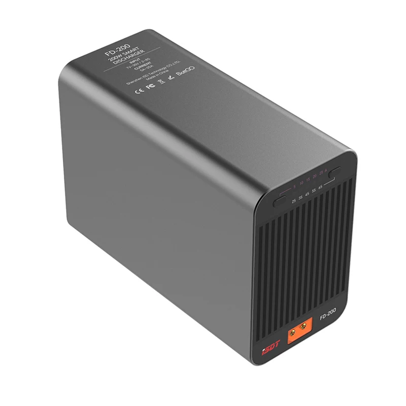The ISDT FD200 intelligent lithium battery discharger can discharge 200w with one click