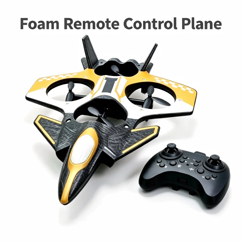 TONGLI RC Foam Airplane Beginner Friendly Aircraft High Strength Foam Crash Resistant Fuselage Altitude Hold One Key Takeoff Landing Stunt Flips Smooth Control Easy Storage USB Charging Age 8 and Up Indoor Outdoor Use, Birthday Holiday Creative Gift Plane