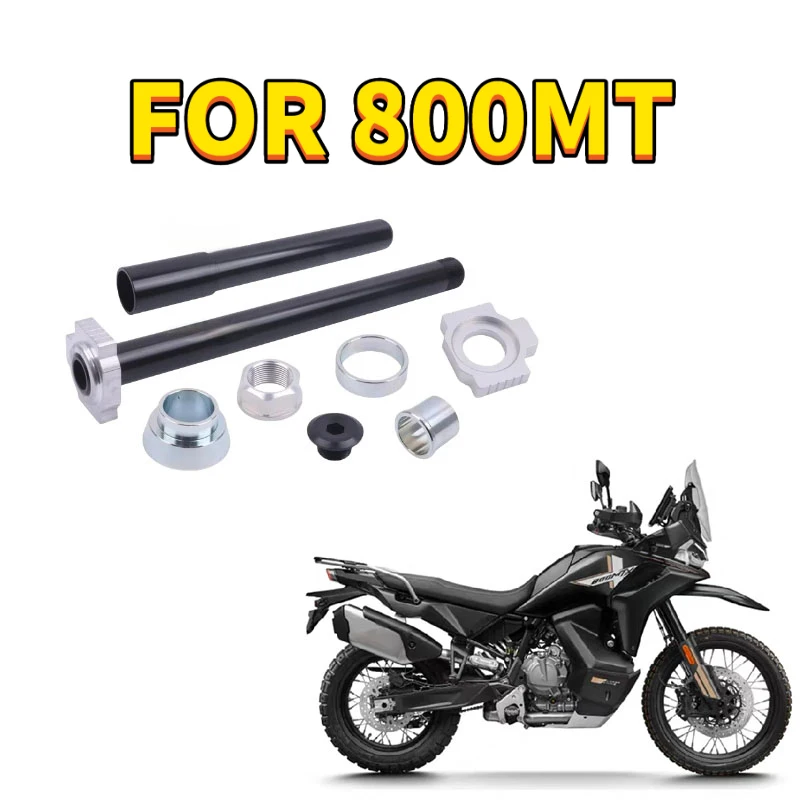 For CFMOTO 800MT 800NK 675SR 675NK Axle CF800-5-7 CF650-10-11 Motorcycle Parts Front Rear Wheel Rim Axle Shaft Nut Bush