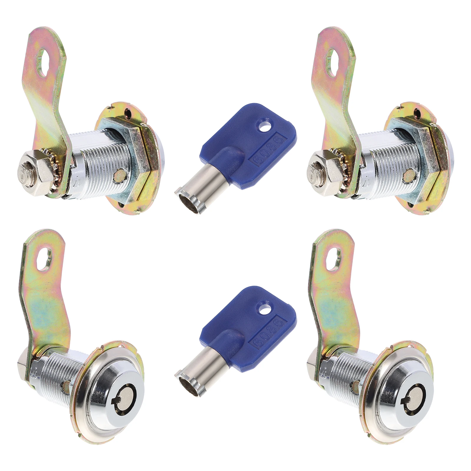 

1 set Round Bead Door Locks 27mm Cabinet Drawer Locks with Keys for Game Machine RV Doors File Cabinet Desk Drawer