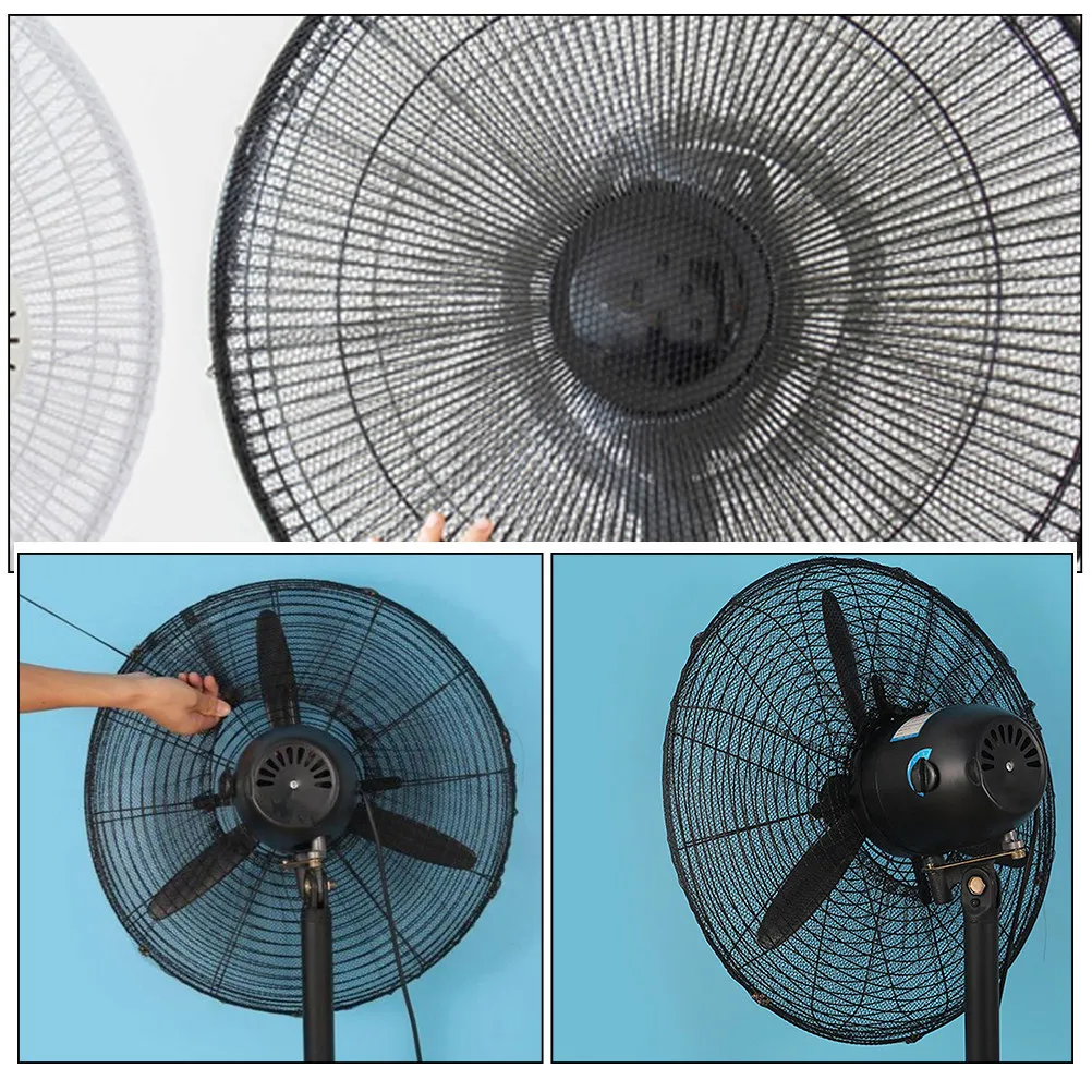 Premium Mesh Fan Cover for Electric Household Fans Washable Lightweight Safety Prevents Kids Fingers Pet Hair Dust