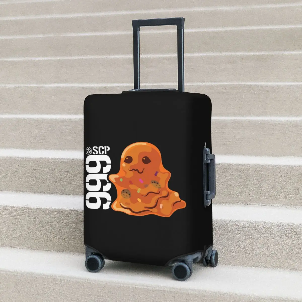 

SCP 999 Tickle Monster SCP Foundation Чехол для чемодана Эластичные защитные чехлы для дорожного багажа на 18-32 дюймов