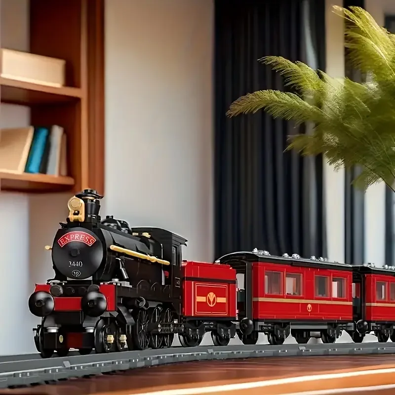 

Expert Model Building Block Set 789 Pieces DIY Children's Plastic Train Toy, Steam Train, Christmas Gift, Birthday Gift