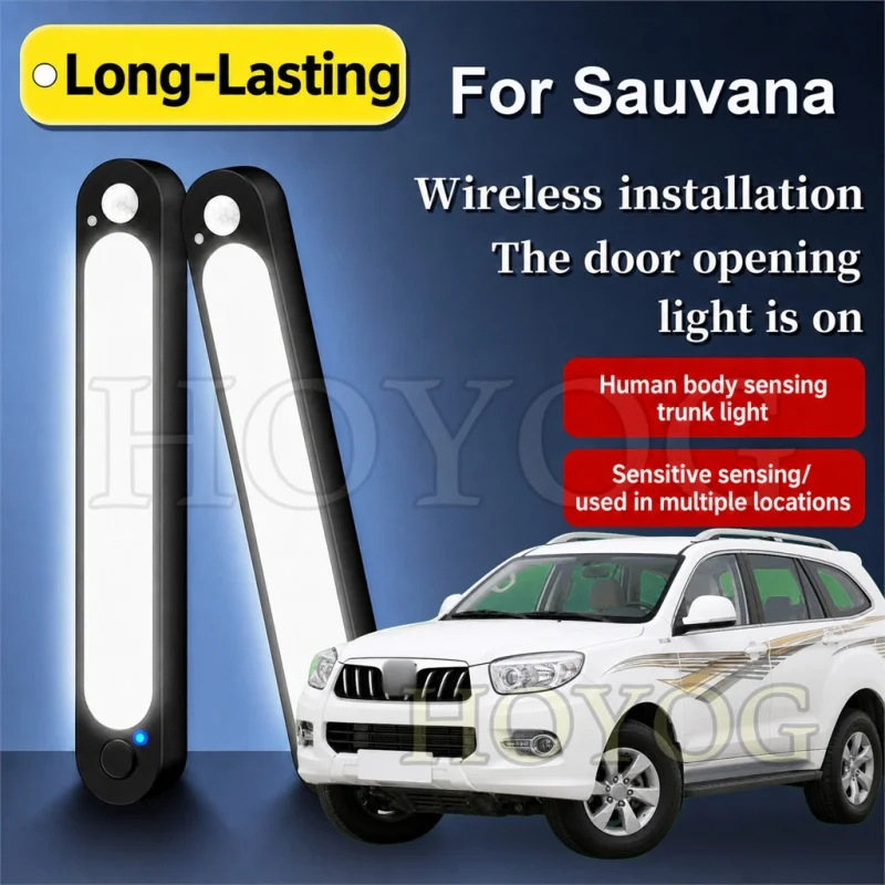 For Sauvana 2015-2019 Car Trunk Light LED Lamp Wireless Sensor Easy Install No Drilling Boot Cargo Light SUV Interior Cabin