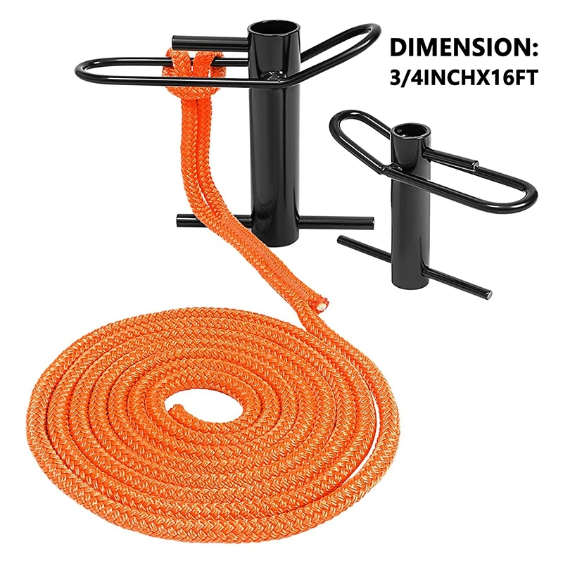 3/4 Inchx14 Feet Steel Slow Descent Rigging Kit, Sling Tree Rope Friction Device For Arborist Climbers Lumberjack Etc