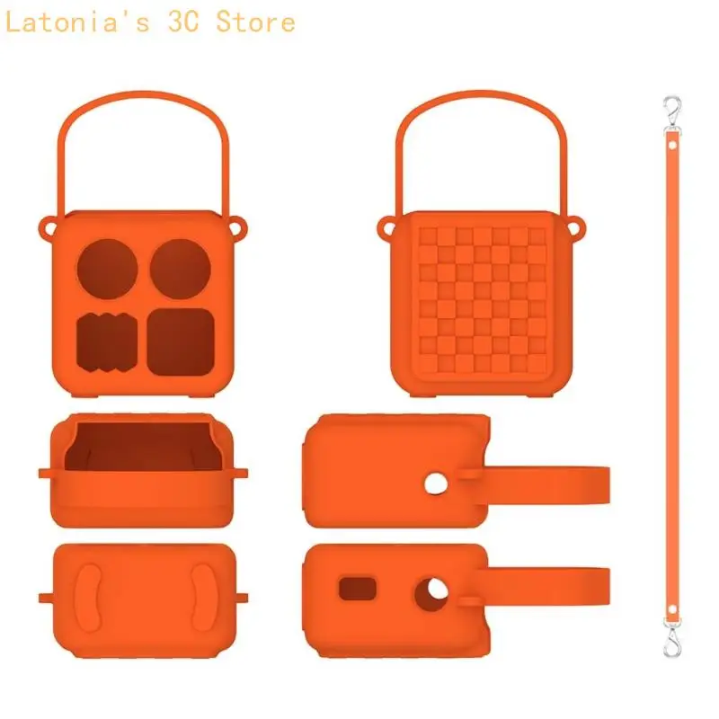 Carry Case for Mini 2024 Edition Player with Molded Silicone Body, Integrated Top Handle, and Accessible Device Controls X3UB
