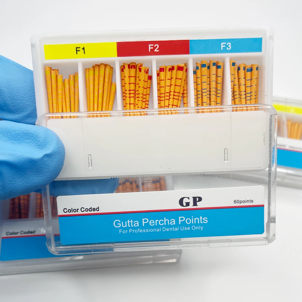With Scale Dental Gutta taper 02 04 06 15#-40# F1 F2 F3 Endodontics Absorbent Paper Dental Endodoncia Tools Laboratory