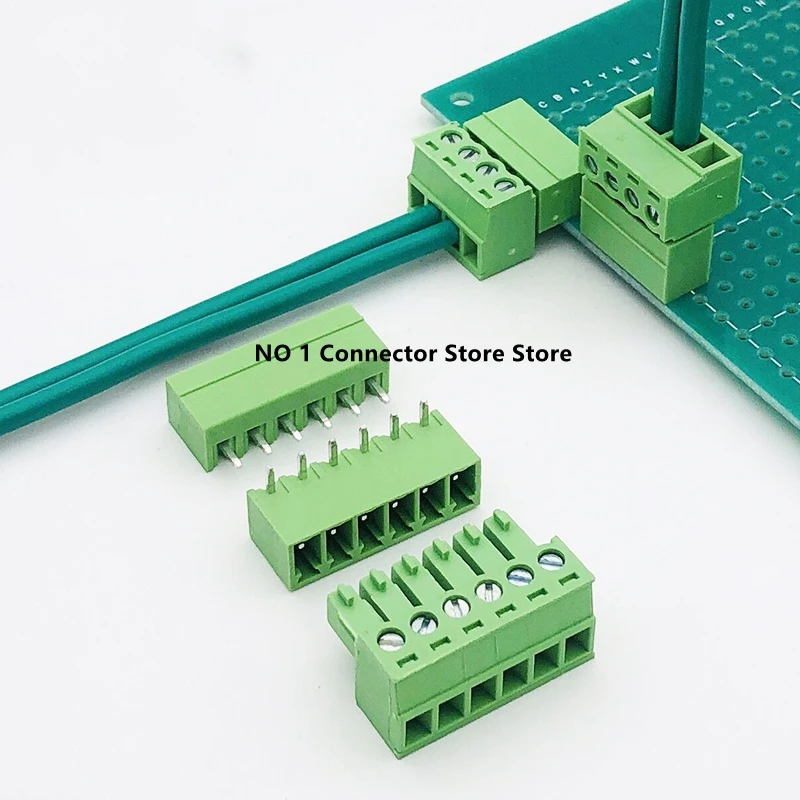 10Set 15edg 3.81Mm 3.5Mm Kf2edg Pcb Plug-In Terminal Blocks Connector Rechte Pin Haakse 2/3/4/6/8-12P Pin Header Socket