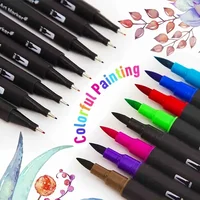 Vibrant Double-Ended Watercolor Markers – Art Set for Drawing & Crafts, Durable Plastic Bodies, Christmas Gift 2