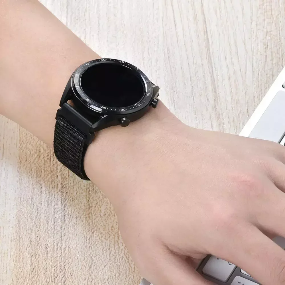 20 مللي متر 22 مللي متر النايلون حلقة حزام ل Garmin Forerunner 970 570 55 158 165 265 965 745 255/نشط 6 5/Vivoactive 6/Venu 3/2 سوار