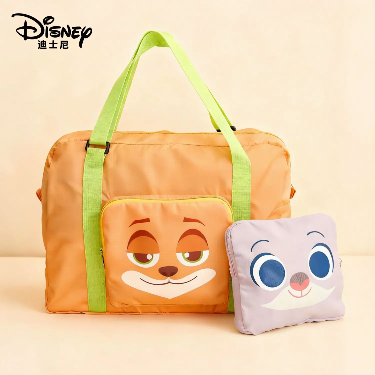 

Disney Judith Nick Cartoon Folding Travel Bag Women's Large Capacity Casual Versatile Lightweight Storage Handbag