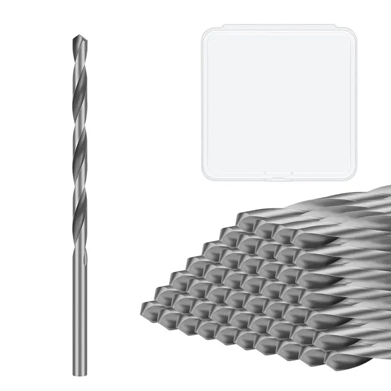 AS60-Spiral Saw Tip 1/8 بوصة لقمة الحوائط الجافة 50 قطعة أدوات القطع مع صندوق، نقطة توجيه للاستخدام مع منشار حلزوني