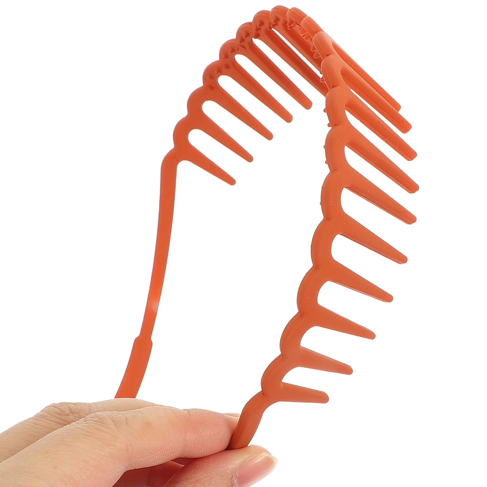 

6pcs Comb Design Headband For Girl Women Plastic Hair Band Loose Bang Fix Headband Party Wedding Decor