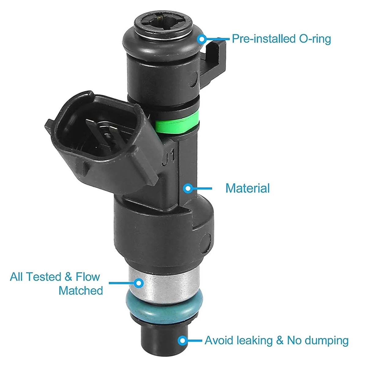 Langlebige 4-teilige Einspritzdüse für Nissan Qashqai MK1 J10 MR20DE