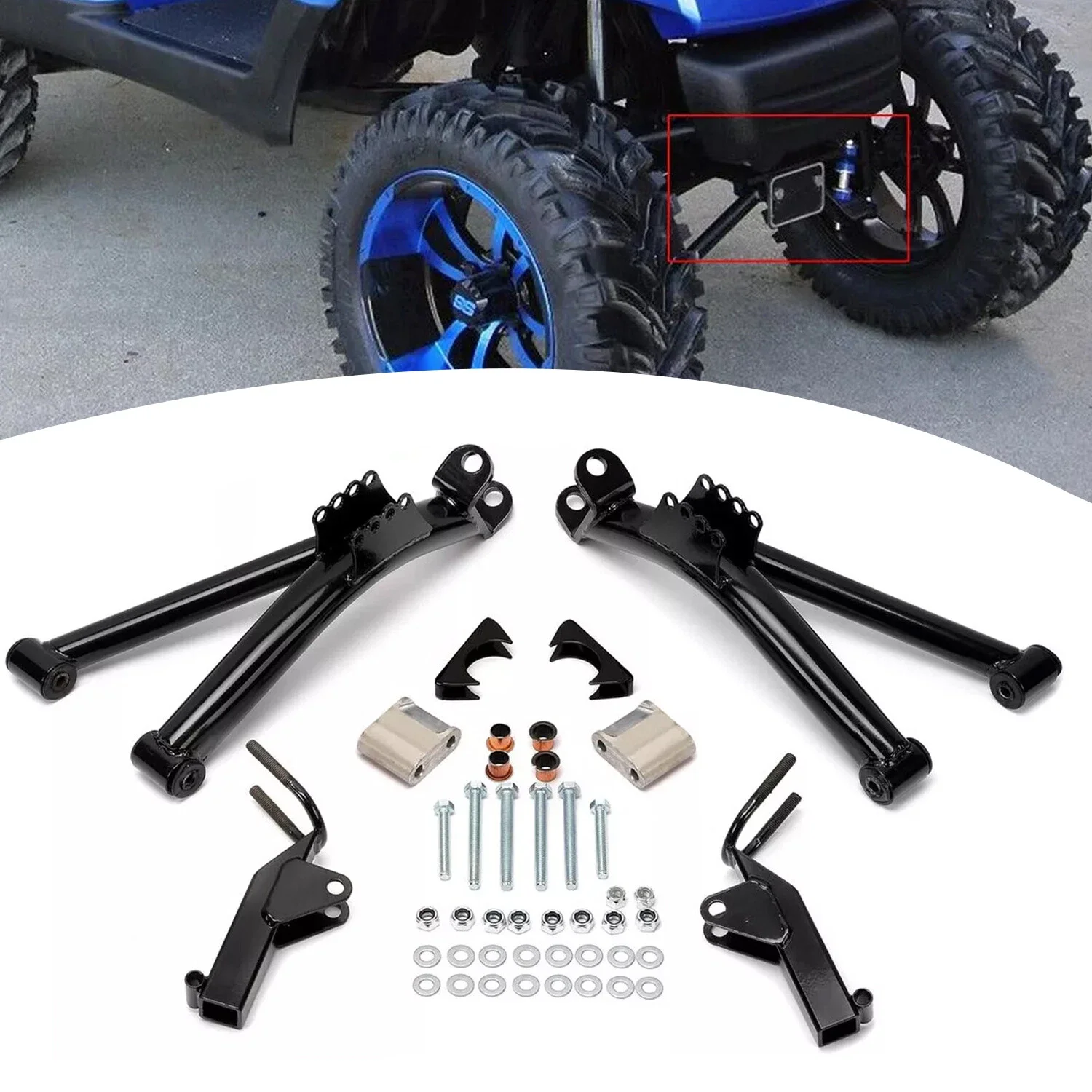 مجموعة رفع الذراع الجديدة مقاس 6 بوصات لعربة الجولف ياماها G2 G9 G2A G2E G9A G9E 1985-1995