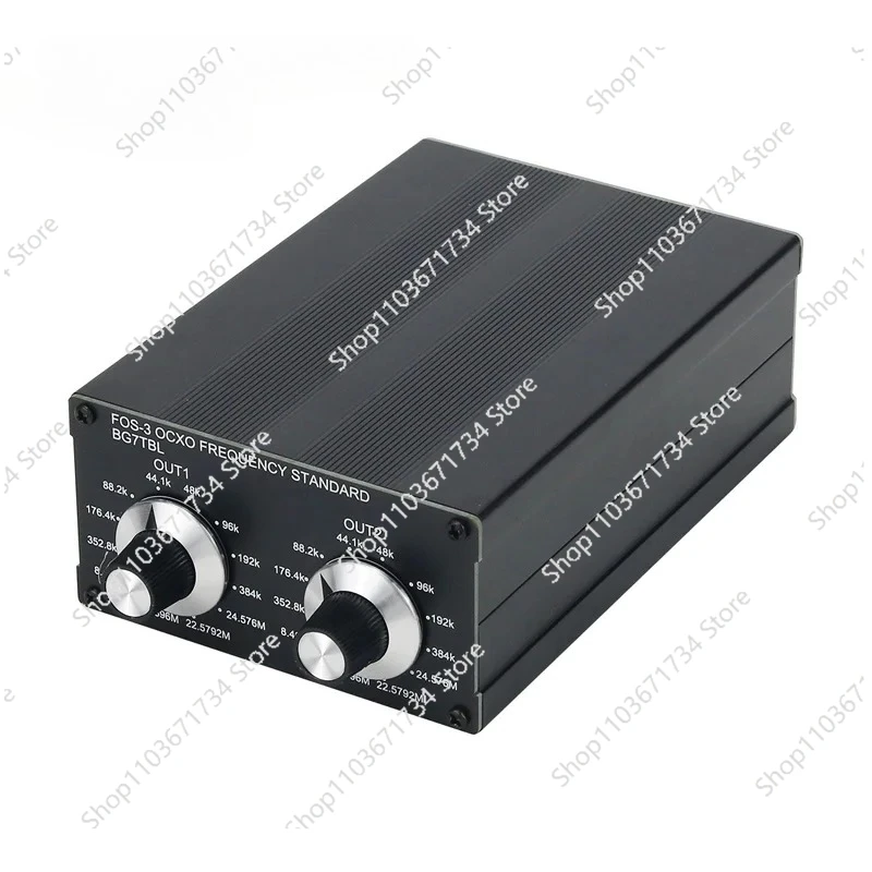 

FOS-3 OCXO Frequency Standard 44.1K 48K 2-Channel Word Clock with Black or Green Panel Support Extern RB for Rubidium Clock