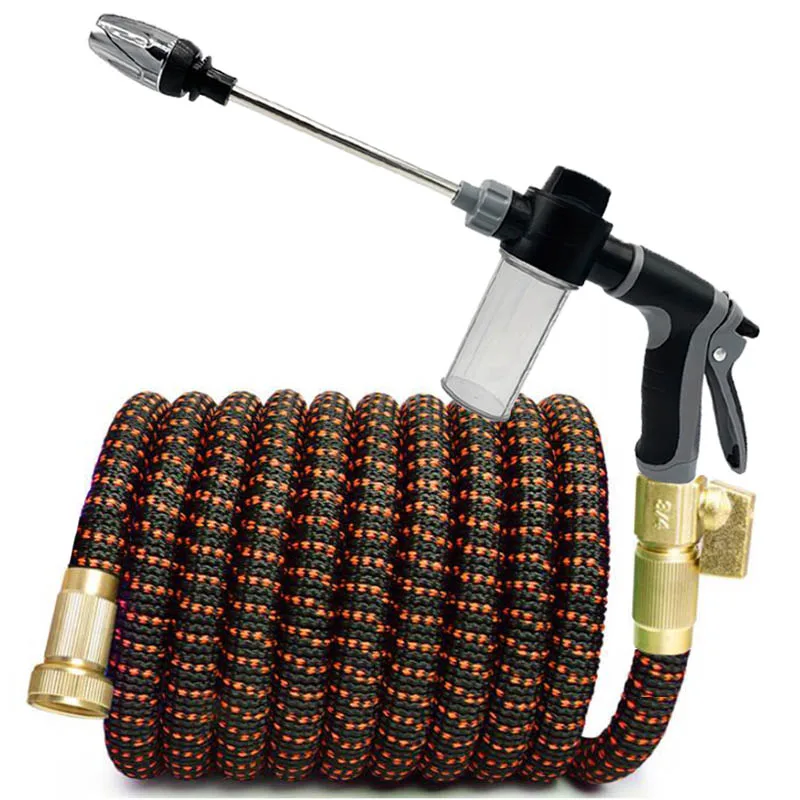 

Универсальная выдвижная насадка для садового шланга высокого давления, многофункциональный пистолет-распылитель для автомойки, полива растений, прочный портативный