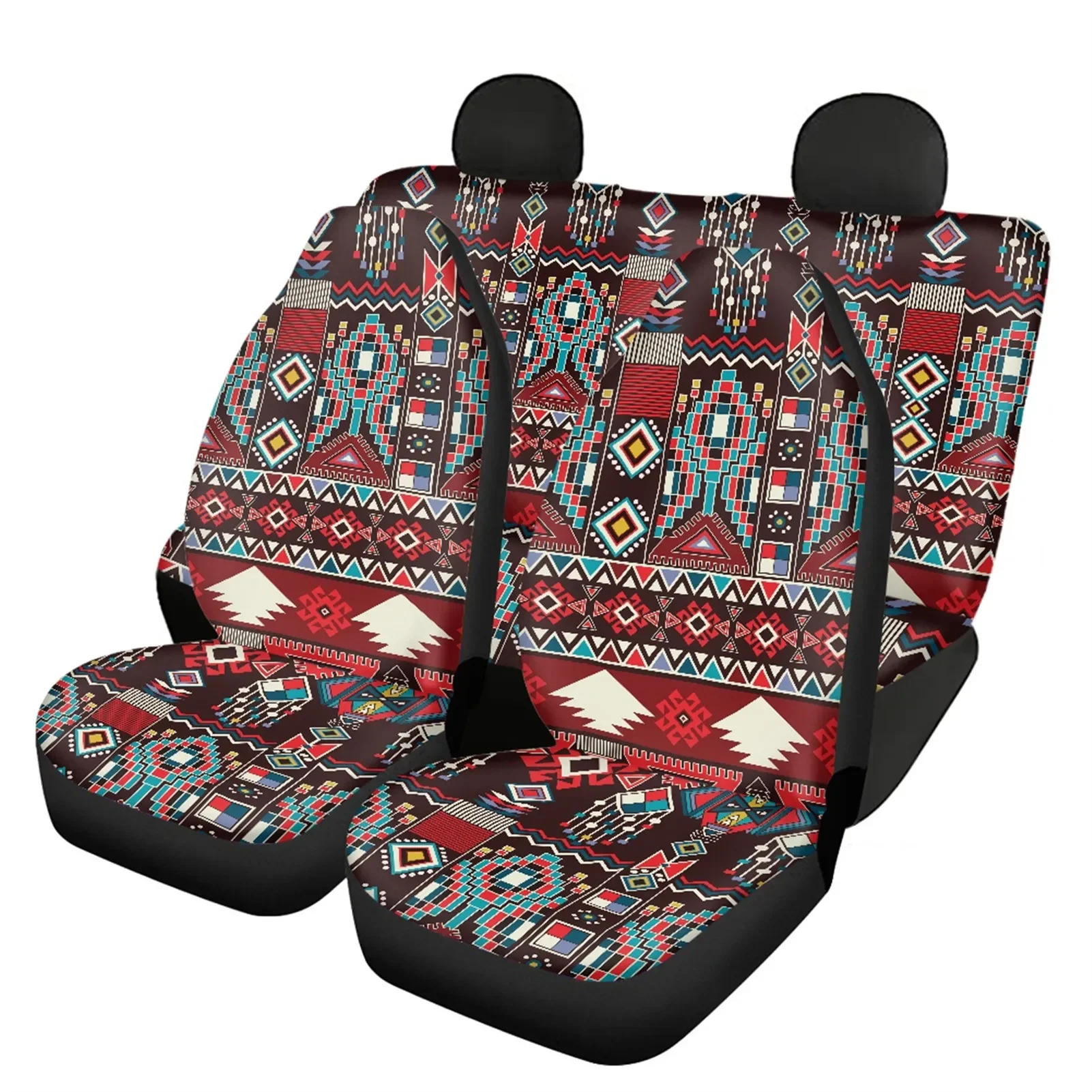 

Tribal Aztec Indians American Set of 4 Car Seat Covers Front Back Bucket Seat Cover Protector Covers Durable 2022