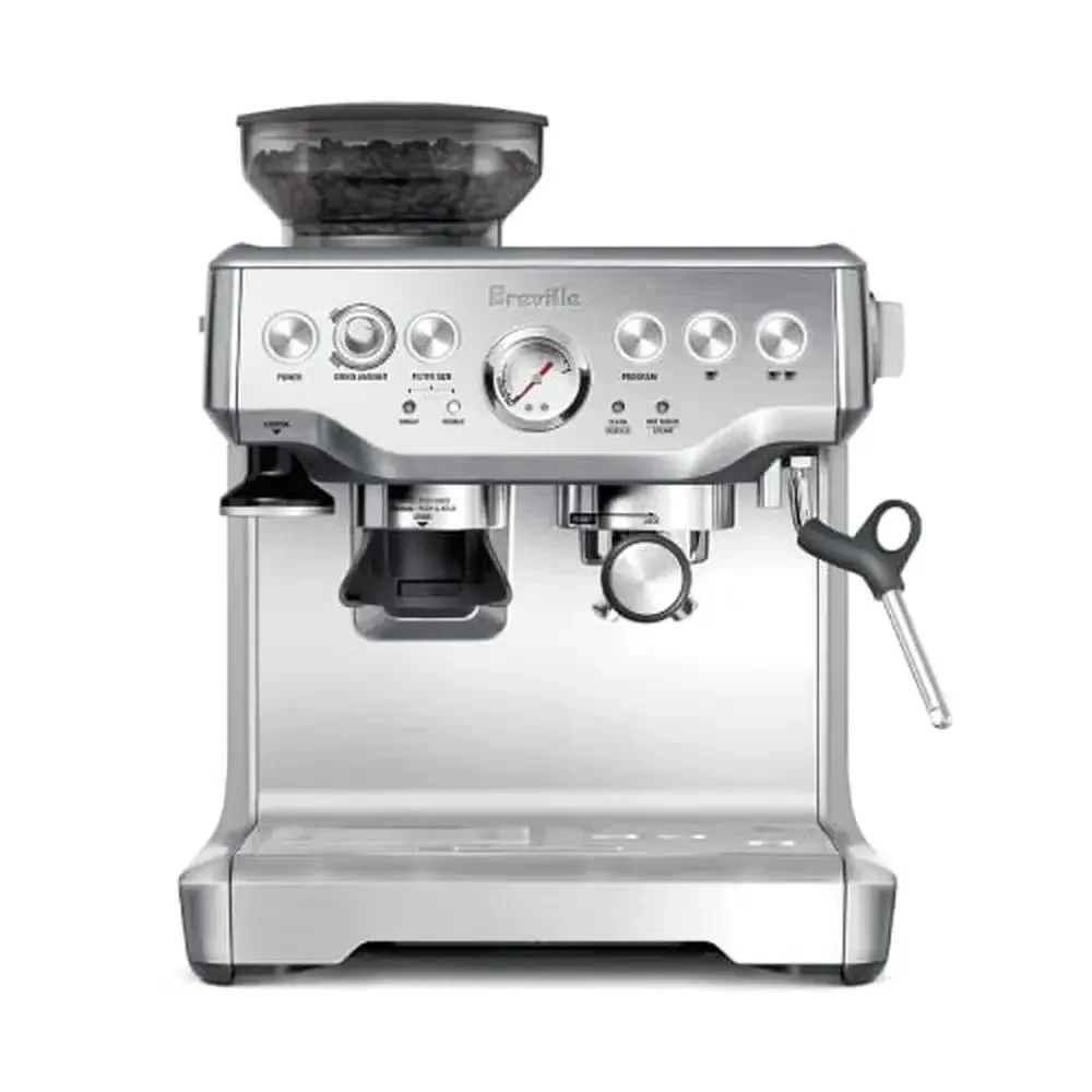 

Barista Express All-in-One Espresso Machine Standalone Grinder Stainless Steel Kit 4 Keys Formula Milk Texturing Dial Control 1