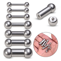 1pc 2-8mm Surgical Steel PA Piercing Genital Straight Barbell Tongue Nipple Rings Ear Tragus Gauges Plugs Sexy Piercings Jewelry