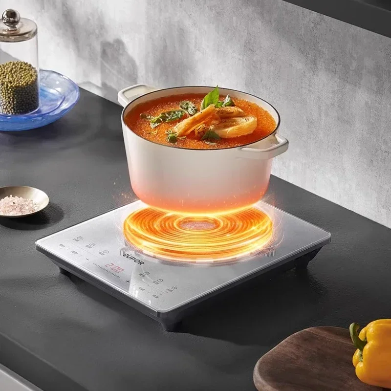 Induction Cooker Household Hot Pot Stir-frying Vegetables Intelligent Multi-function All-in-one High Power