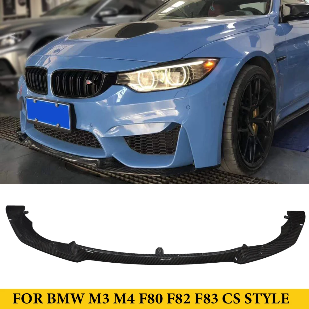 For BMW F80 M3 F82 F83 M4 2014UP Carbon Fiber Front Bumper Lip Spoiler Auto Tuning