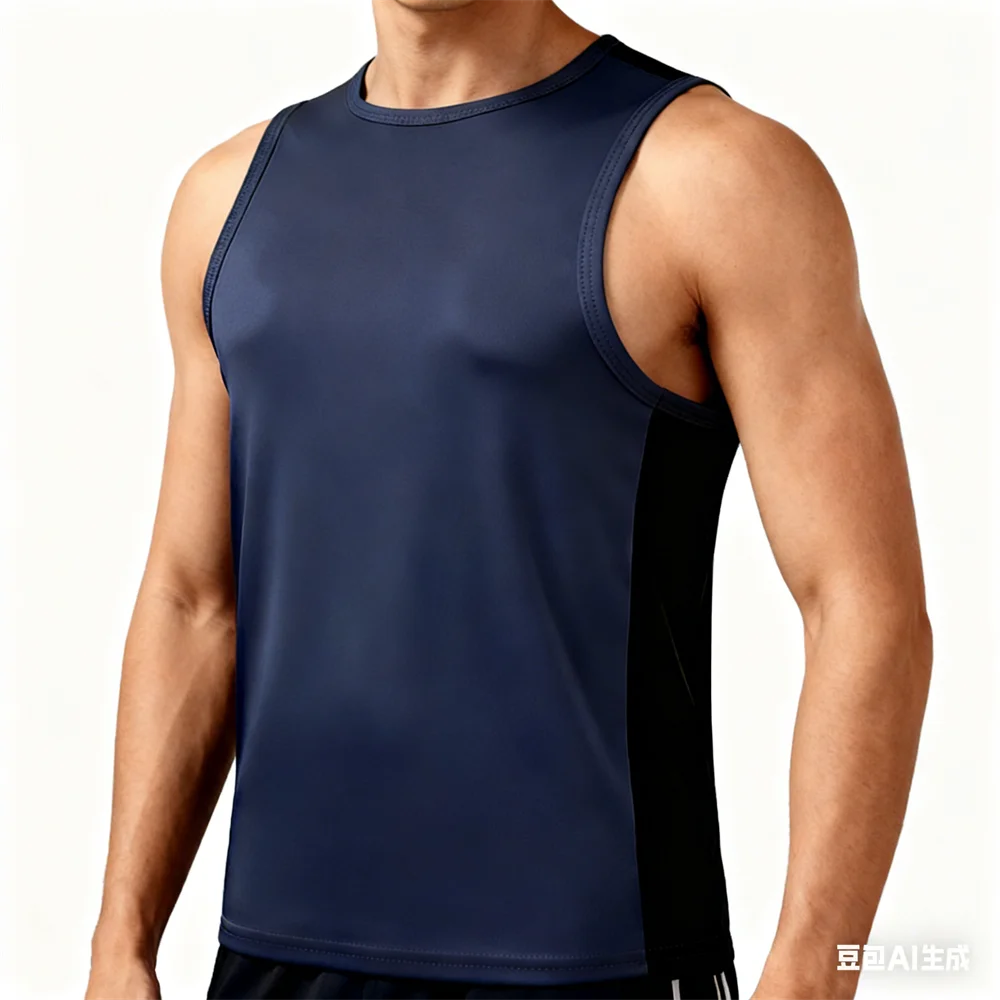 

Men's Tank Tops Simple Solid Color Printed Sleeveless T-shirt Loose Leisure Crew Neck Man Vest Daily Running Sports Men Clothing
