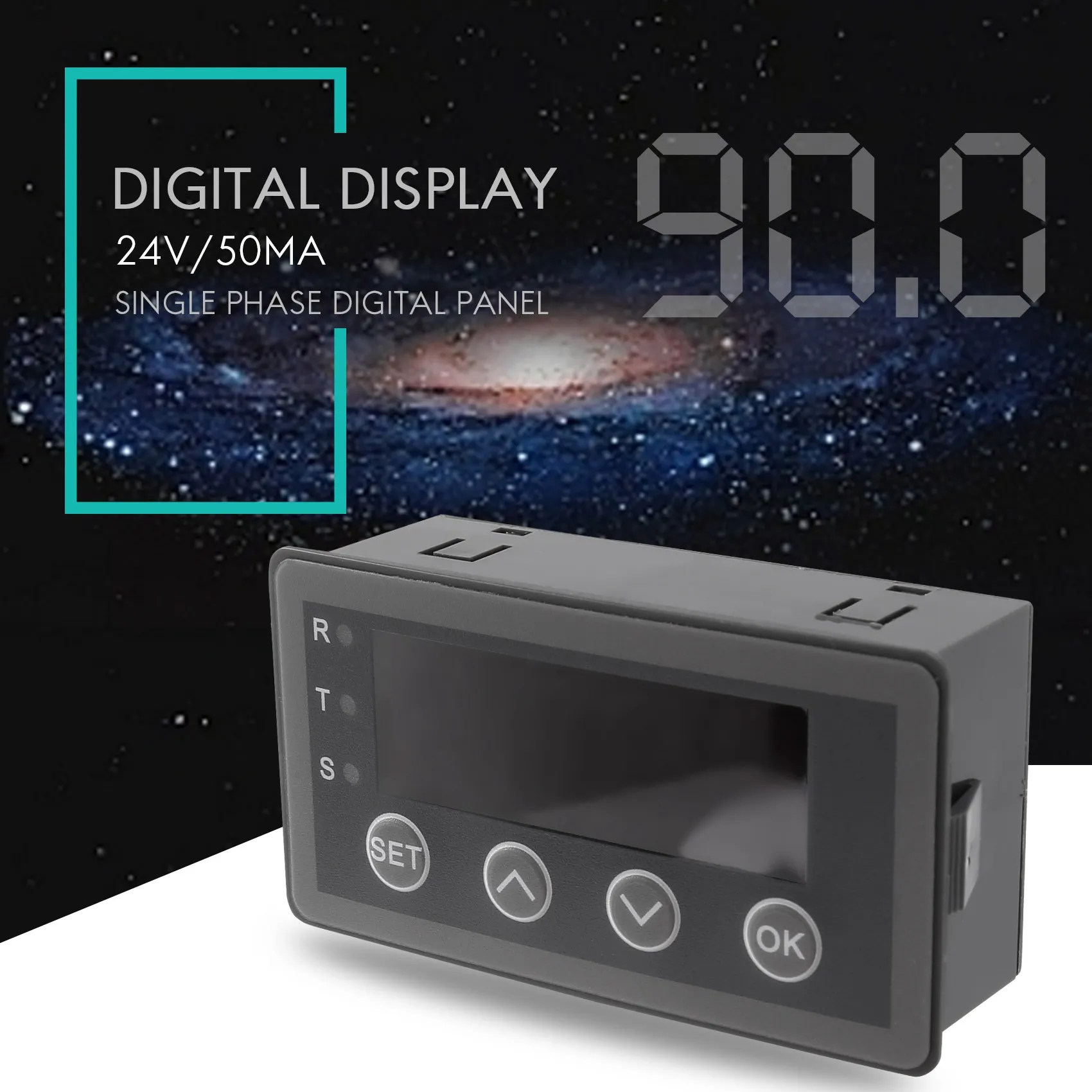 ABKJ-Digital Display Meter 0-10V 0-20MA 2-10V 4-20MA Analog Input Display Table Digital Display Head With RS485 Version