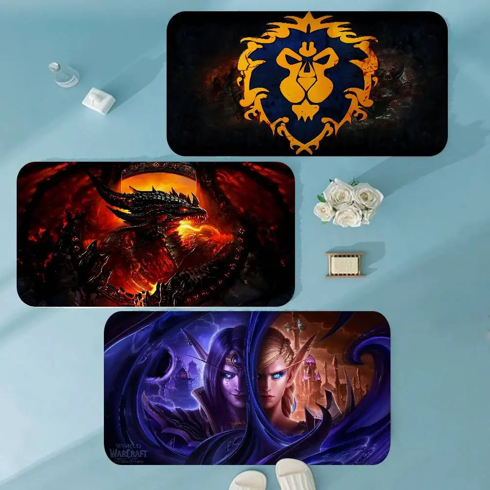 W-World Of W-Warcraft Hot Video Game Door Mat Nordic Style Bedroom Living Room Doormat Home Balcony Anti-Slip Alfombra