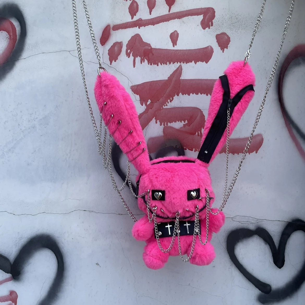 

Original Spice Girl Vintage Punk Subculture Wasteland Bloody Bunny Doll Bag Women's Backpack Shoulder Bag Lolita and Gothicism