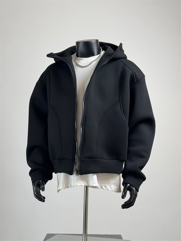 

Японский стильный цветной кардиган с капюшоном, мужской осенне-зимний универсальный повседневный свободный спортивный топ