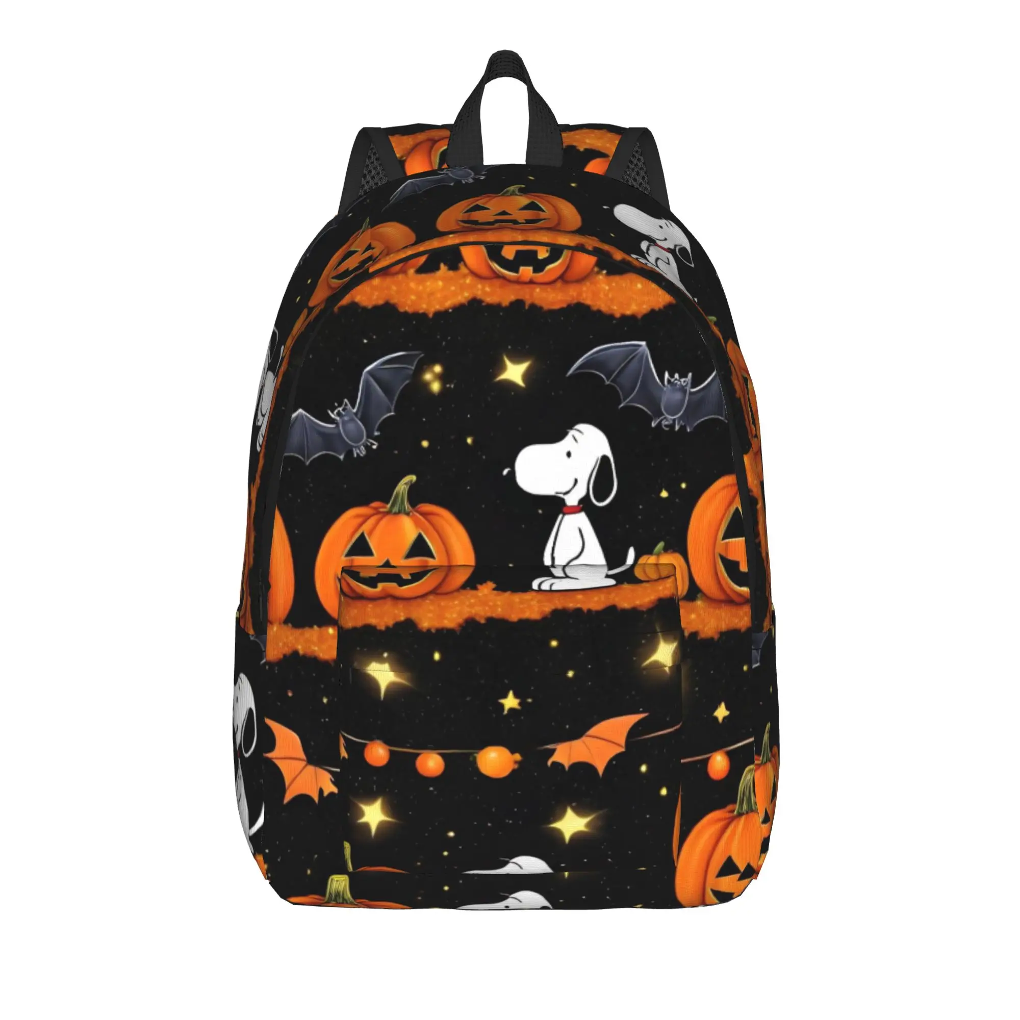 Pumpkin Halloween Snoopys Teenage Backpack Sports Student Hiking Travel  Daypack for Men Women College Shoulder Bag