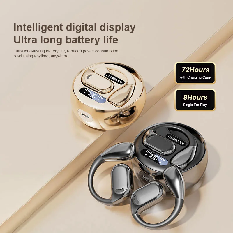 M76 AI Translator Earbuds Gaming Bluetooth 5.4 Wireless Headphones Low latency HD Call Earphones with Mic Waterproof