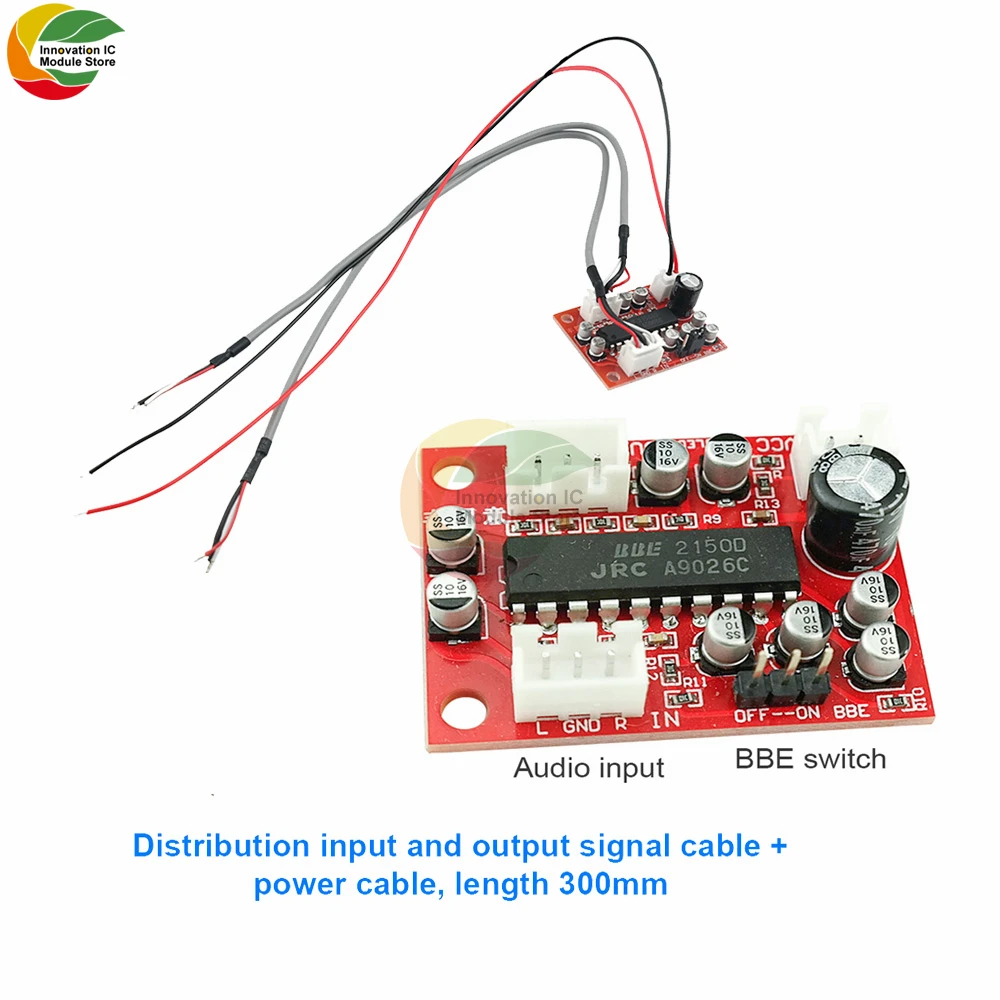 NJM2150 Soundboard Pre-signal BBE Sound Effect Exciter Improves High and Low Bass Clarity JRC 2150 BBE Tone Preamplifier Board